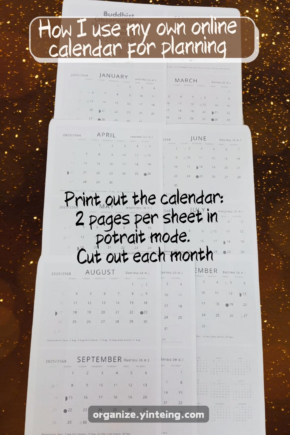 How To Use My Free Printable Calendars Organize