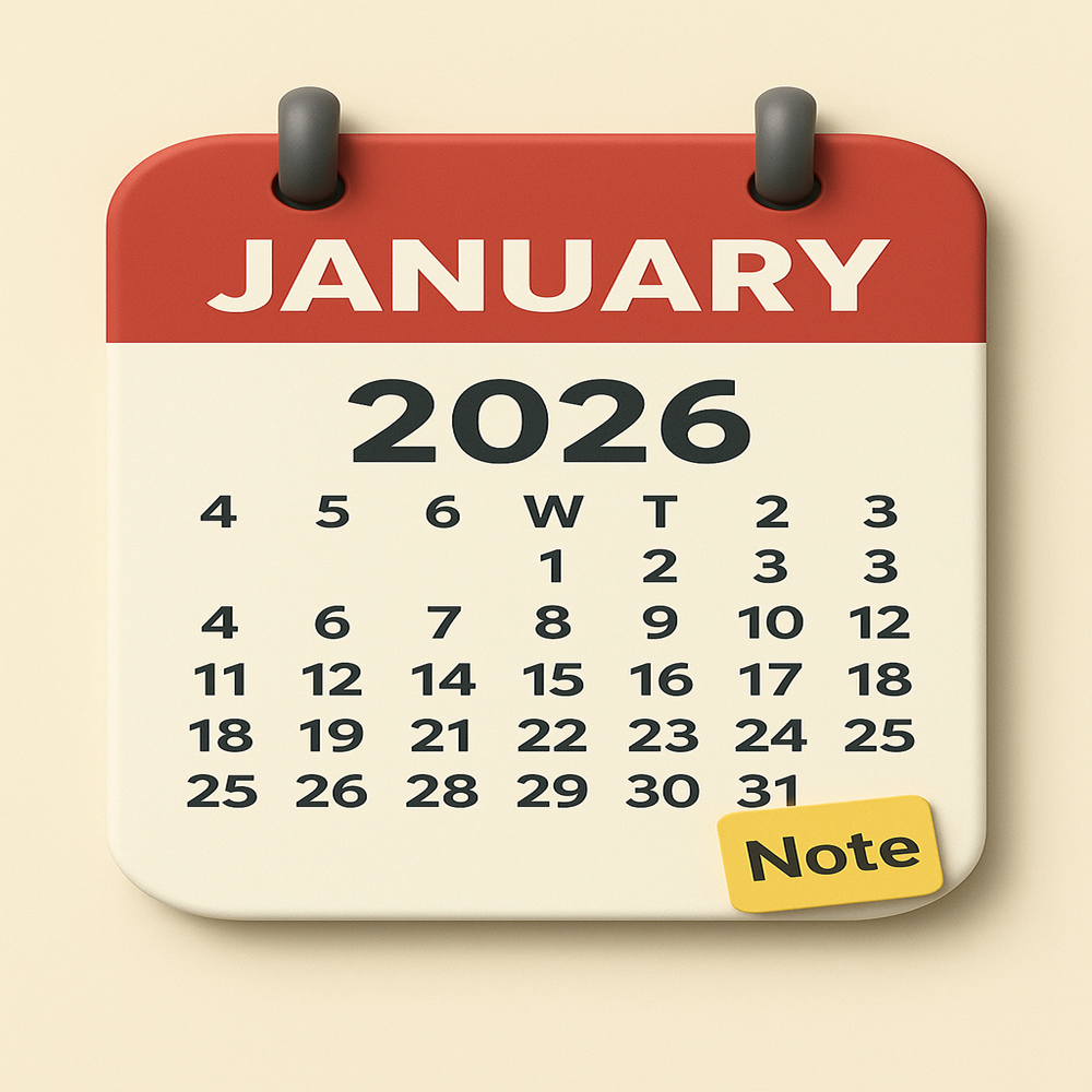 January 2026 Printable Calendar