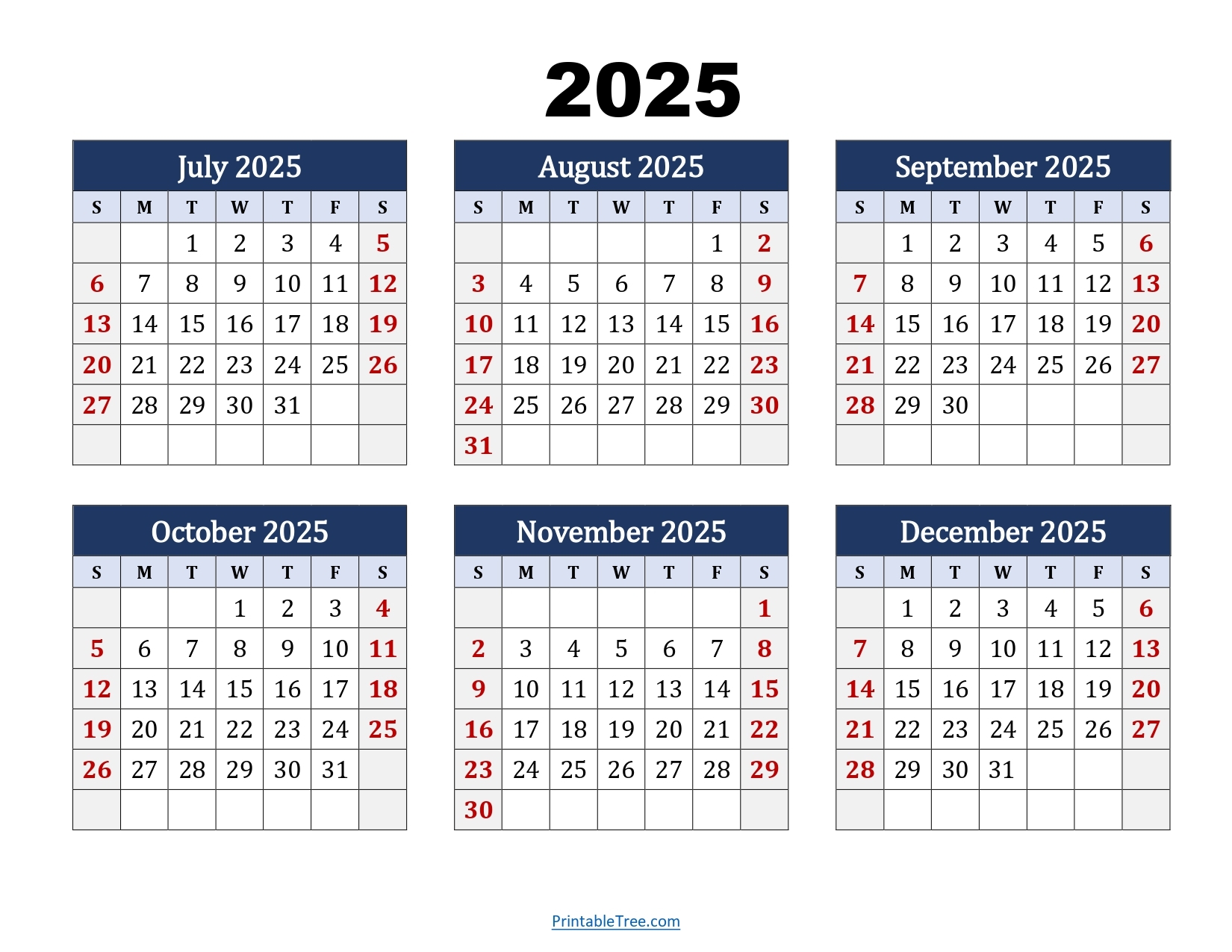 December 2025 Printable Calendar For A Schedule