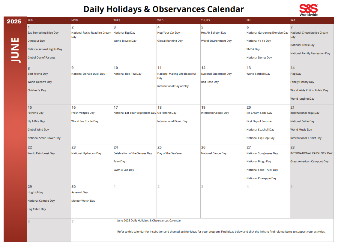 Printable Calendar Just Days