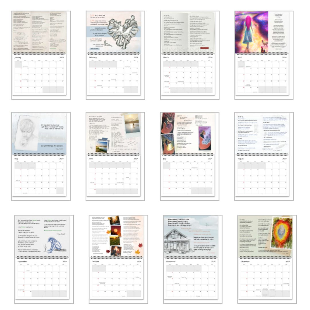 My 2024 Poetry Calendar Is Here By John Roedel