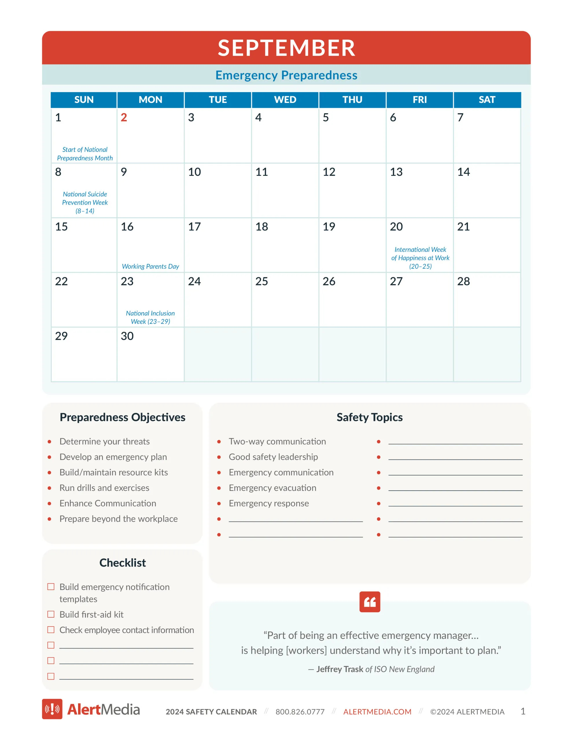 National Preparedness Month Build A Plan For 2024 2025 AlertMedia
