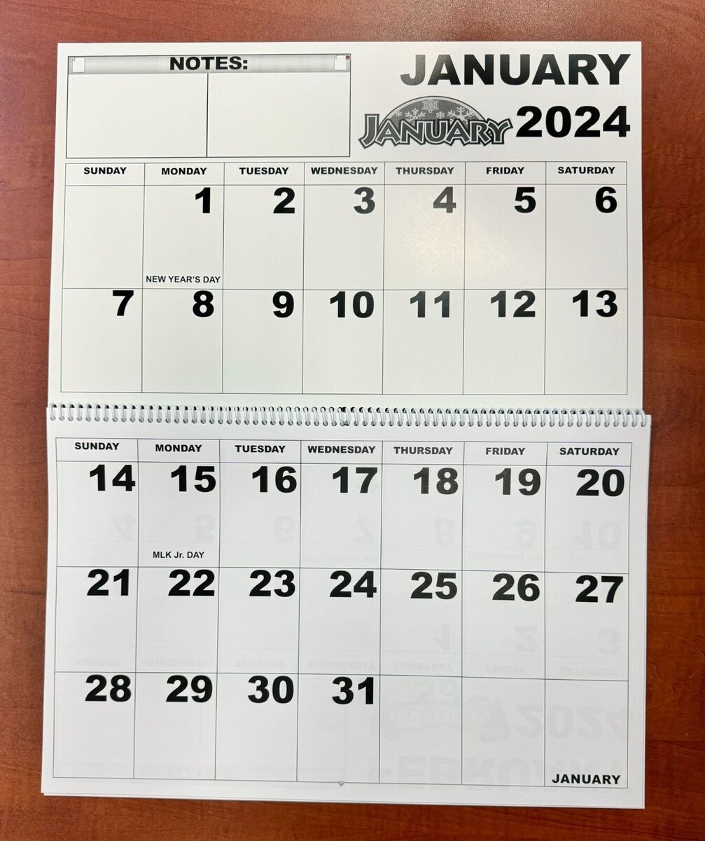 NEW Jumbo Size 2025 Large Print Senior Calendar By Magnifying Aids Low Vision EBay