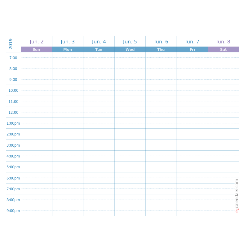 5 Week Calendar Printable