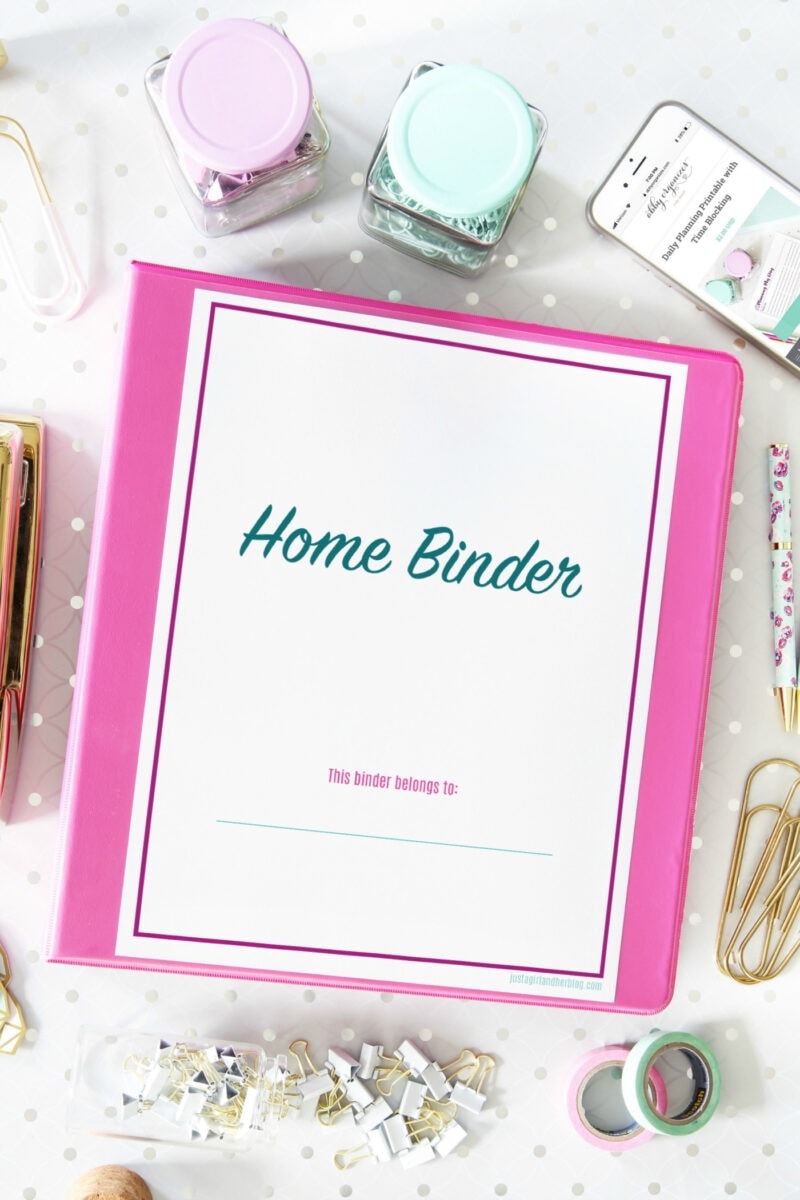 3 Ring Binder Calendar Printable