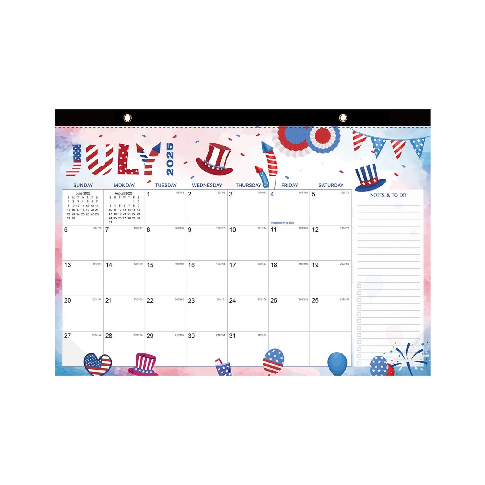 PLPPYFS Wall Calendar 2025 2026 JULY 2025 To DECEMBER 2026 4th Of July Calendar 2025 2026 18 Months Wall Calendar 2025 2026 16 9 X 12 Large Blocks With Julian Dates Clearance Sale Walmart