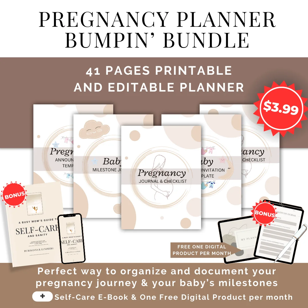 Pregnancy Planner Bundle For First Time Moms MOMMYRO