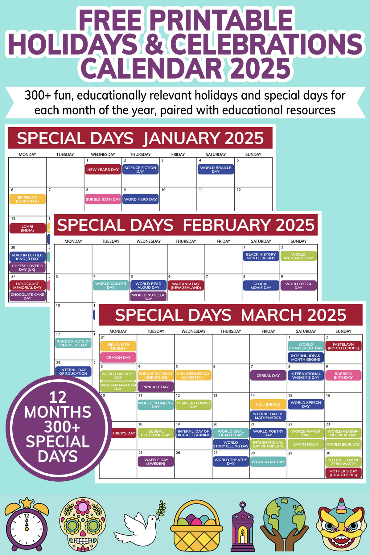 Printable 2025 Calendar One Page European