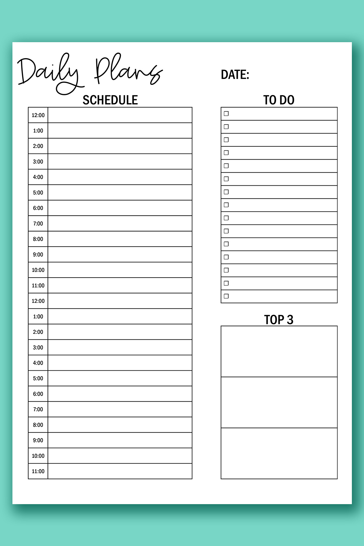 Printable Hourly Calendar Set Daily And Weekly Hourly Calendars Worksheets Library