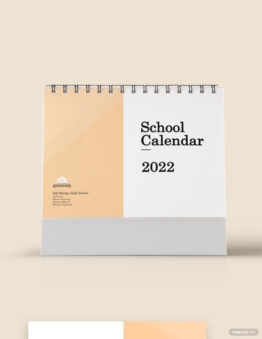 Free Printable School Calendar
