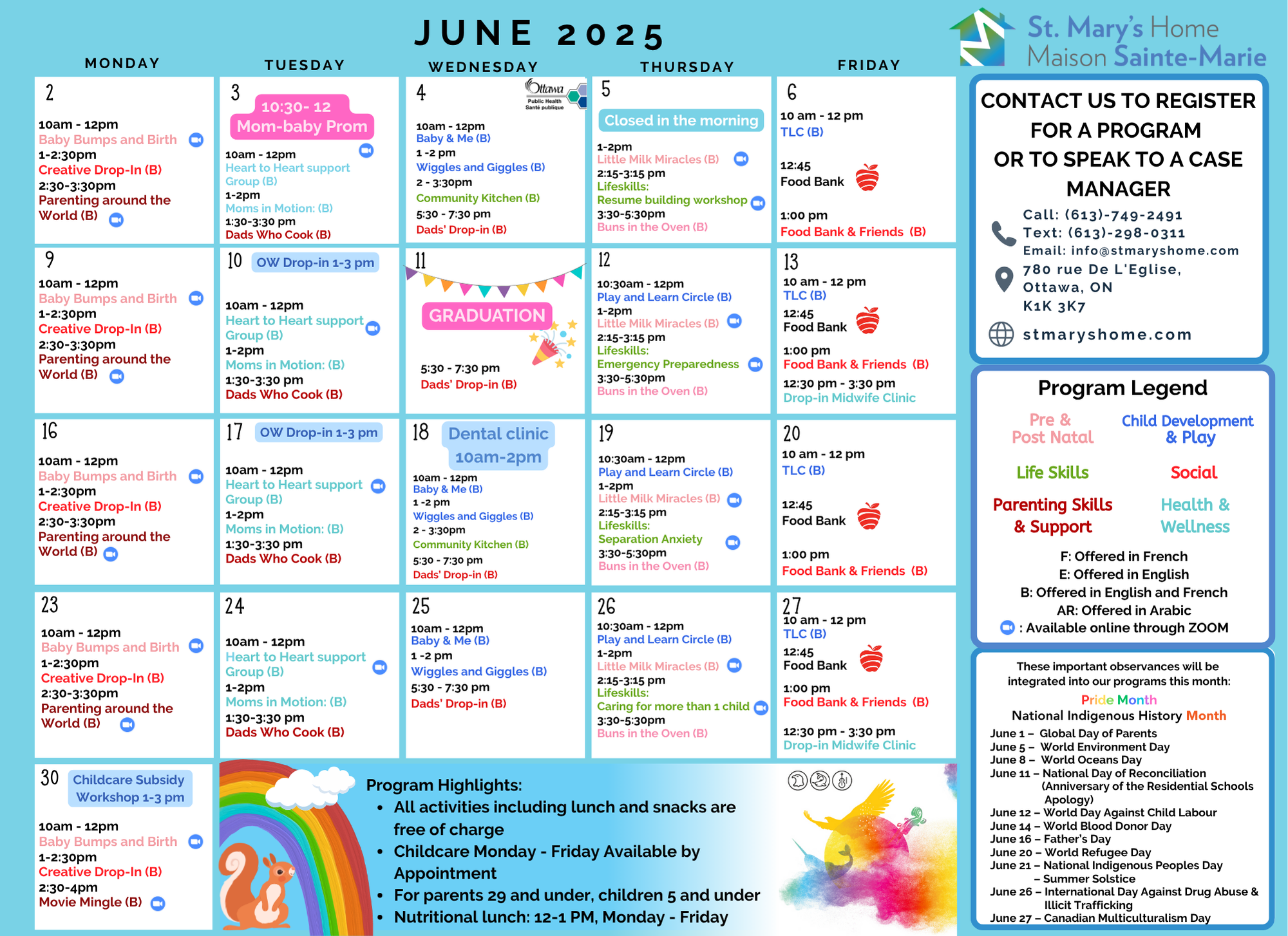 Emergency Preparedness Printable Calendar