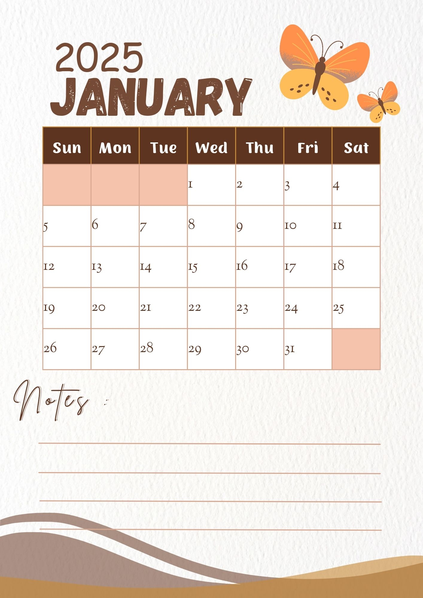 Simple 2025 Calendar A4 Size By Charityfernando11 Raket PH