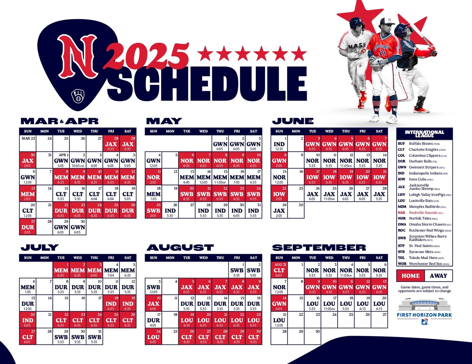 Sounds Announce Game Times For 2025 Season Shelbyville Times Gazette