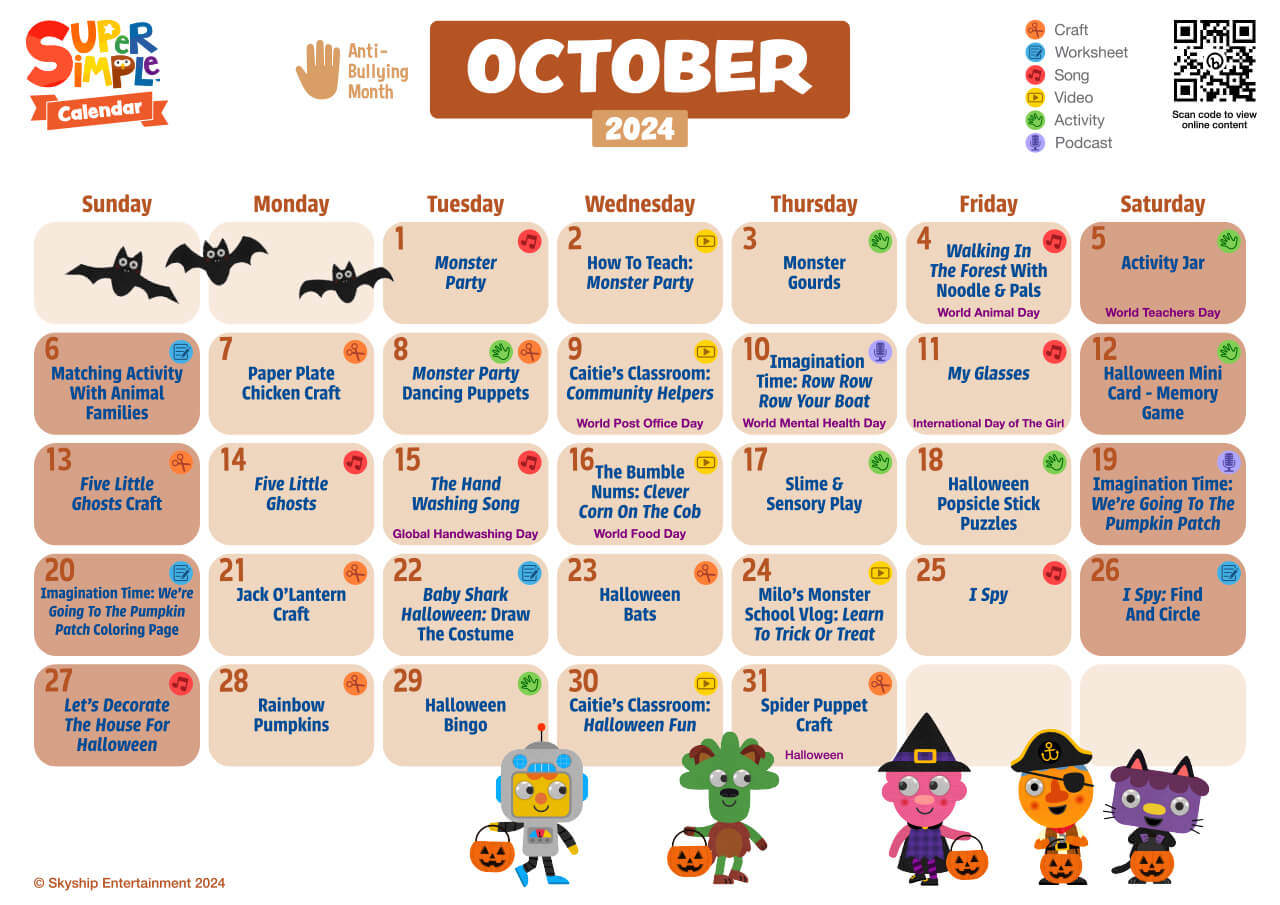 Super Simple Calendar Super Simple