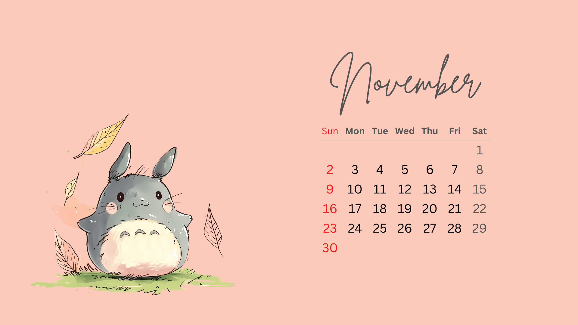 Totoro 2025 Calendar Cute Minimalist Aesthetic By Yanzone Raket PH