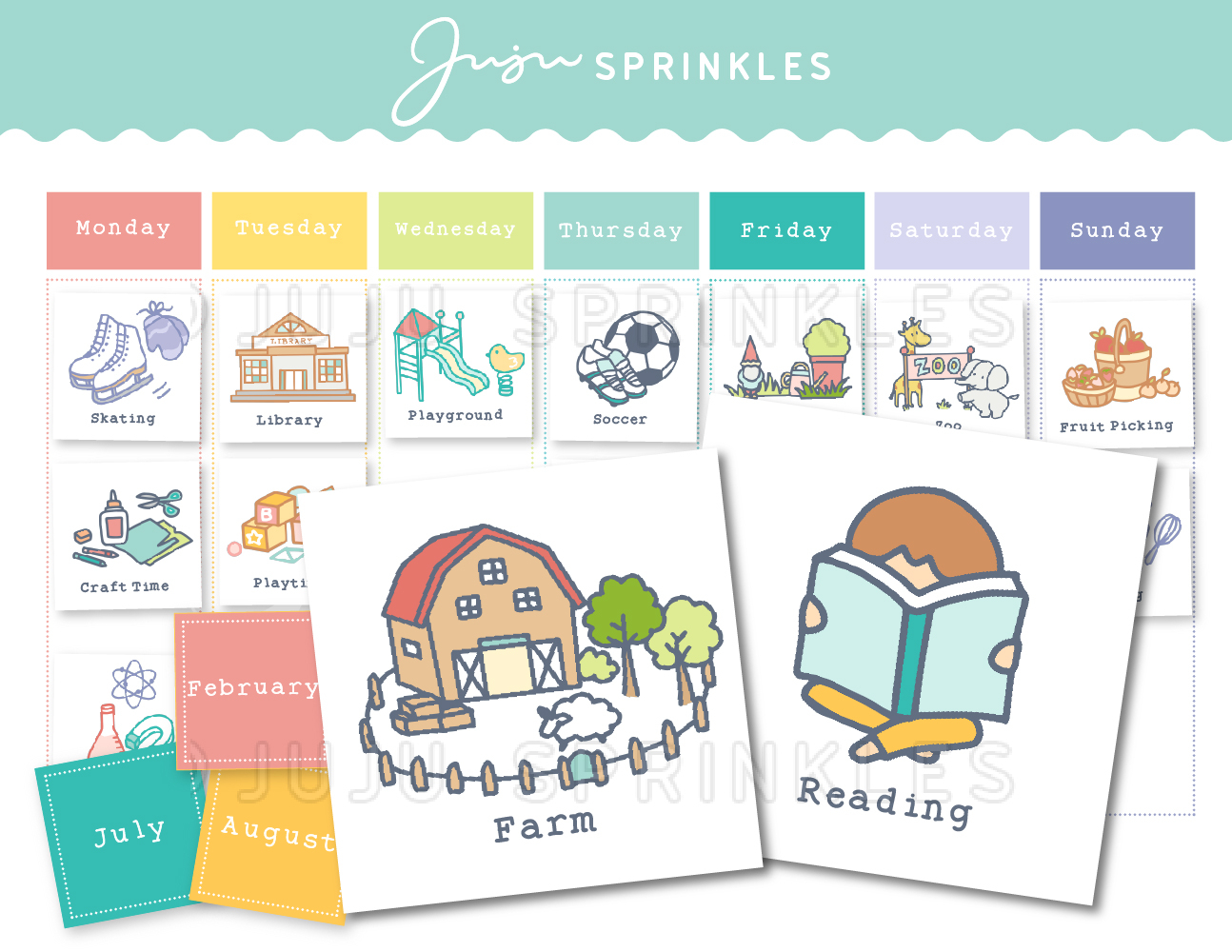 Free Kids Calendar Printable