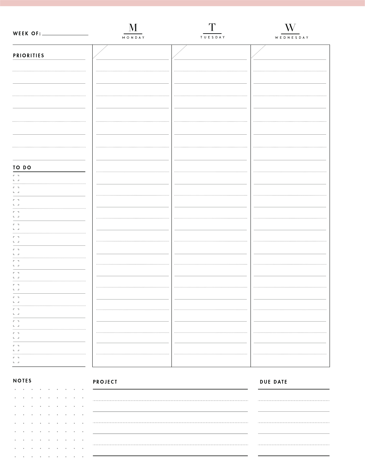 Weekly Schedule Printable 2025 Www epicamlv